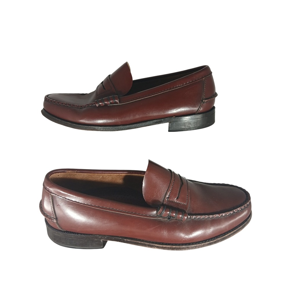 Sebago Men's Brown Leather Penny Loafers